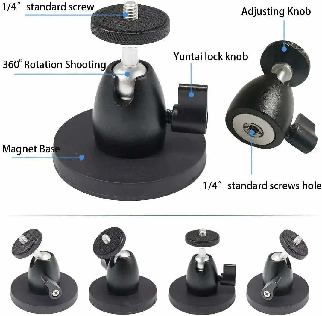 Magnetic 360° Security Camera Wall Mount