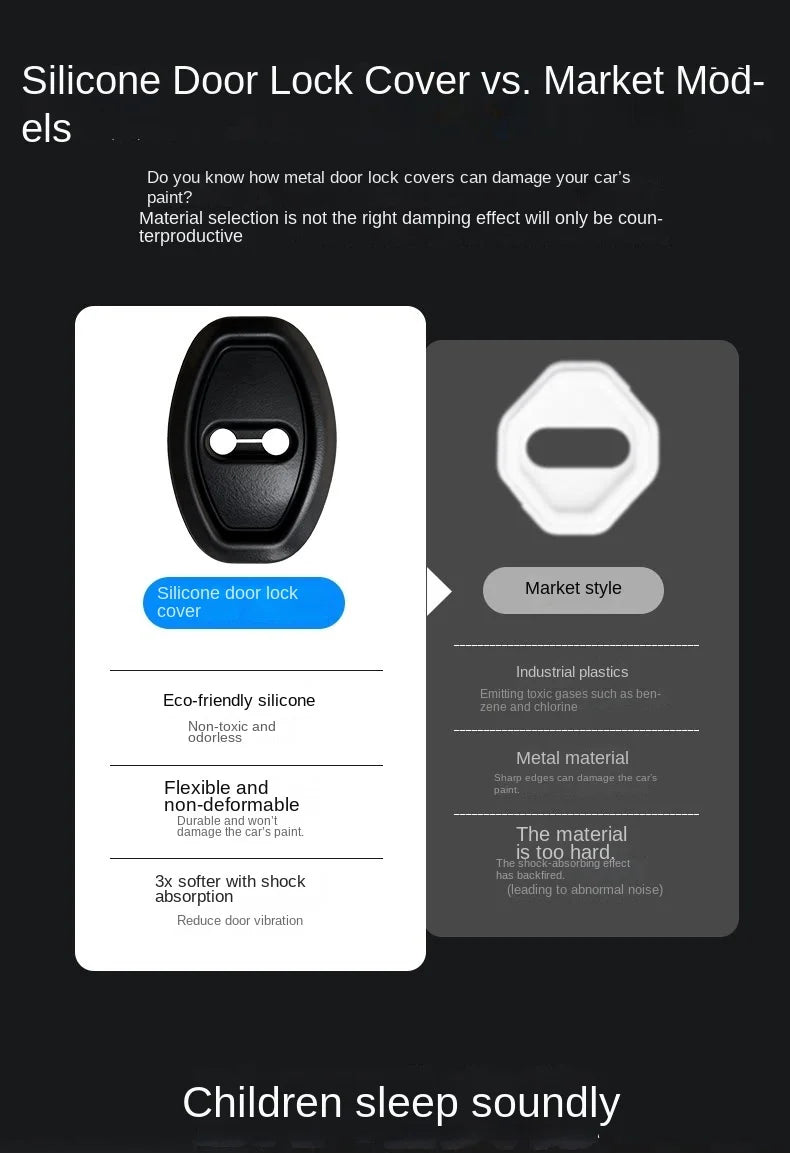 Silicone Car Door Lock Protector Covers