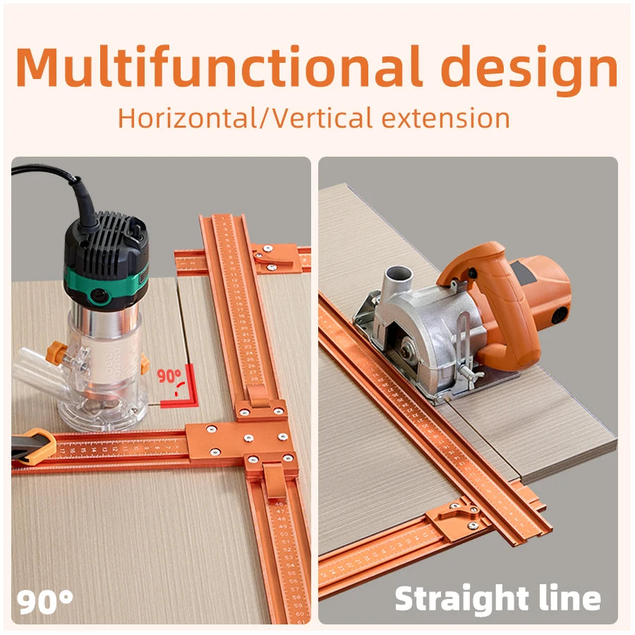 Multifunctional Precision Circular Saw Cross-Cut Guide Frame