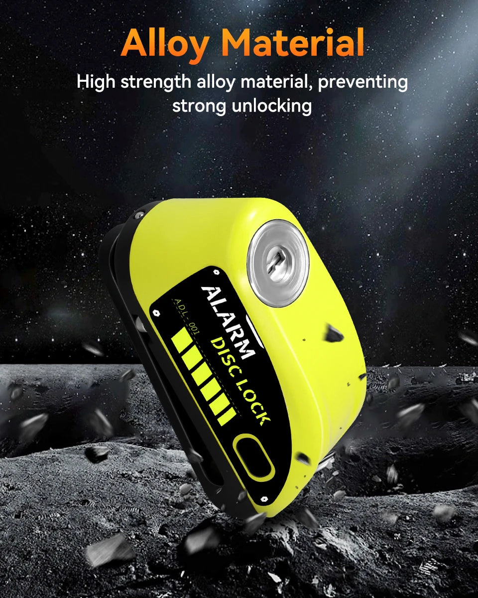 120dB Motorcycle Disc Brake Alarm Lock