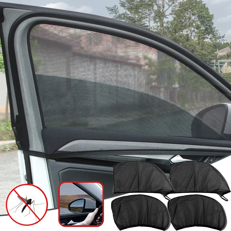 Car Window Sunshade & Mosquito Screen