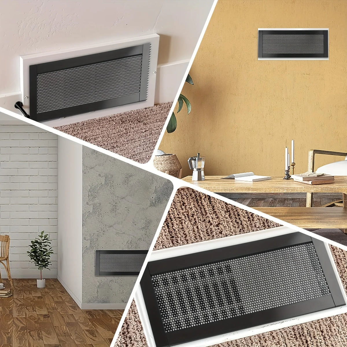 4Pcs Magnetic Mesh Air Vent Cover Filters (10x4")