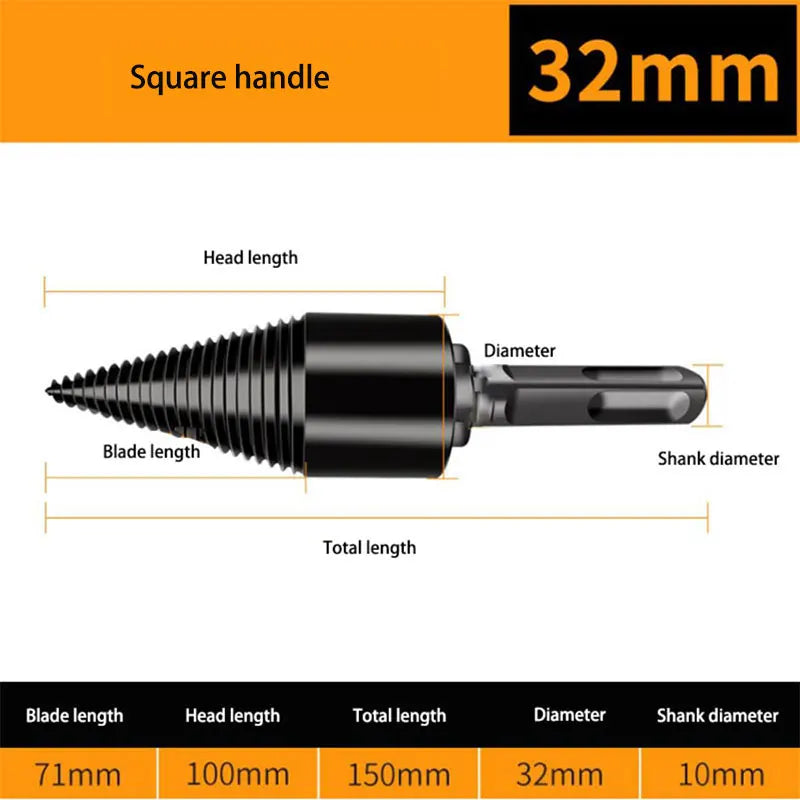 Firewood Log Splitter Drill Bit