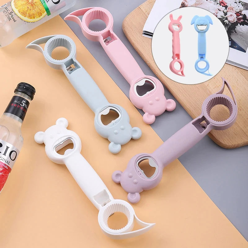 Multifunctional 4-in-1 Safety Can & Bottle Opener