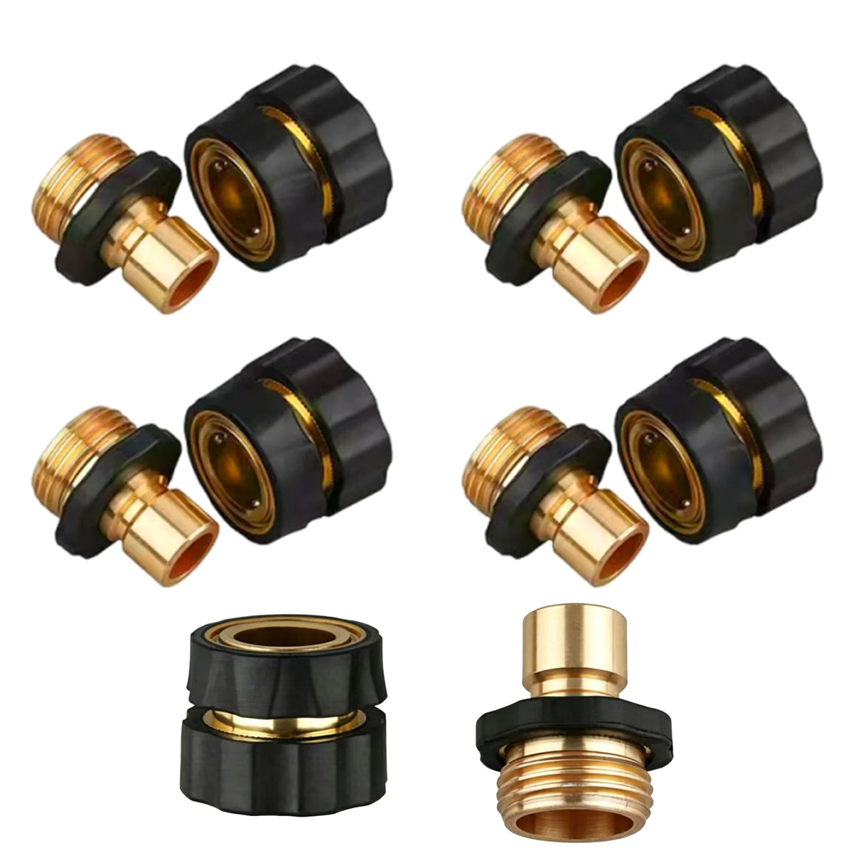 3/4" Garden Hose Quick Connectors