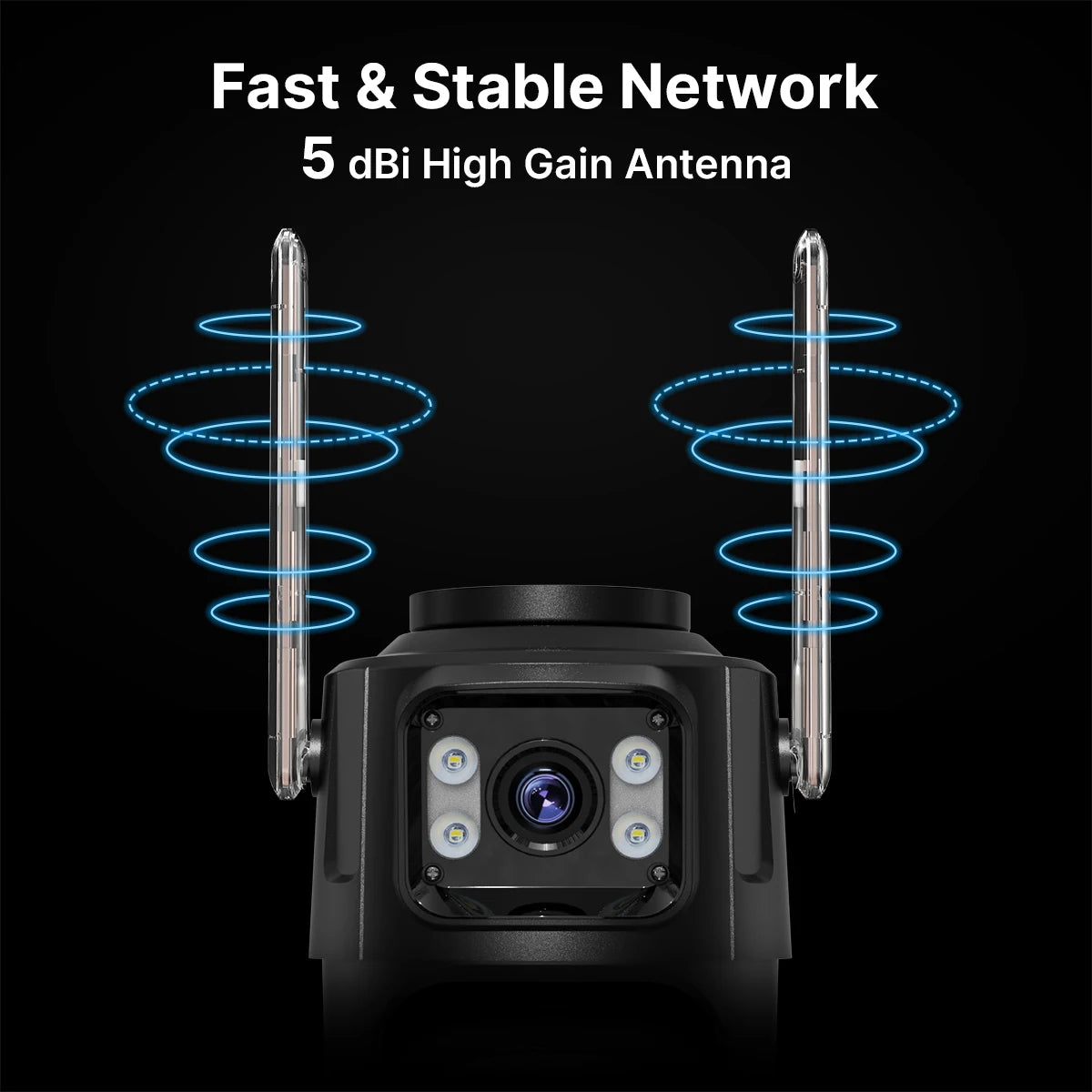 8MP Dual-Lens Outdoor PTZ WiFi Security Camera