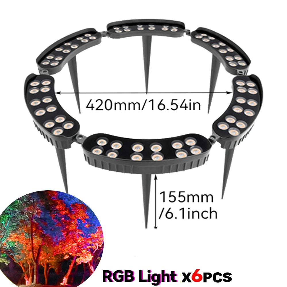 AC110Vβ265V LED Tree Ring Landscape Light