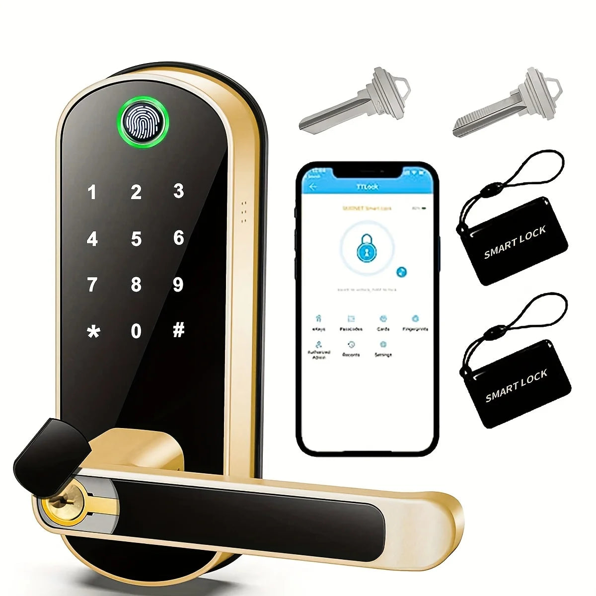 Smart Fingerprint Keyless Door Lock
