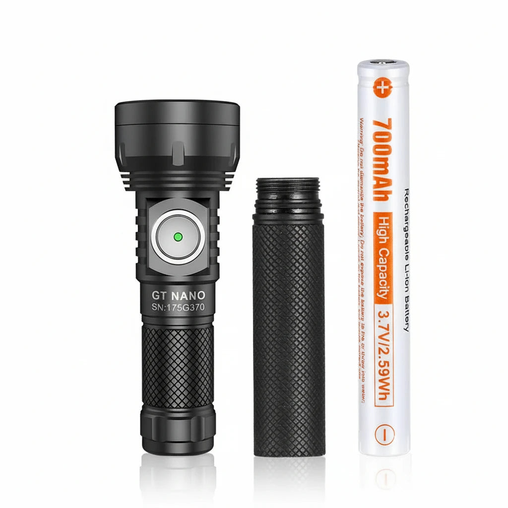 USB-C Rechargeable Long-Range Micro Flashlight (700 Lumens)