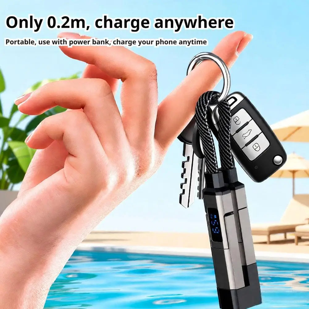 4-in-1 65W Keychain Charging Cable