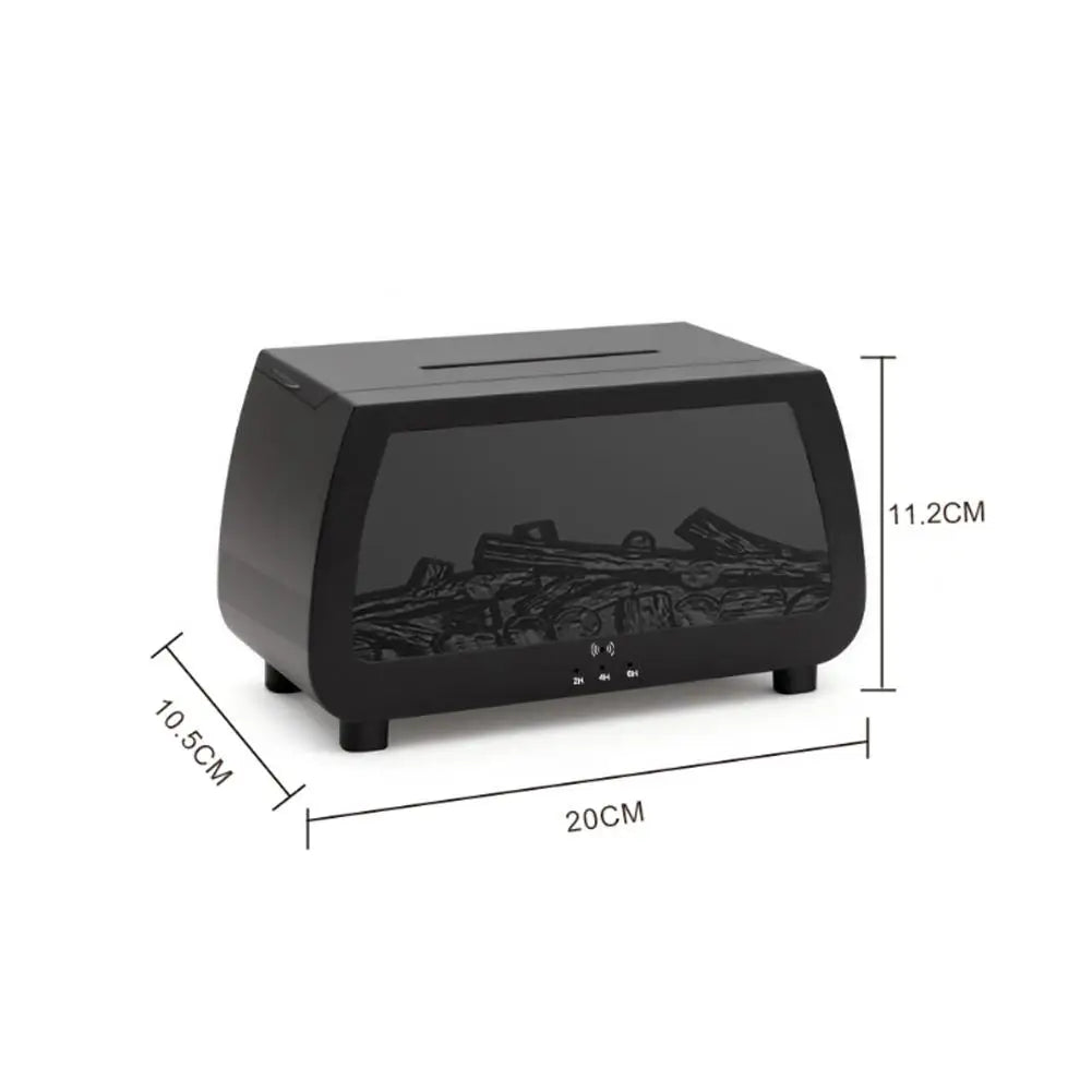Flame Effect Ultrasonic Aroma Diffuser with LED Lights
