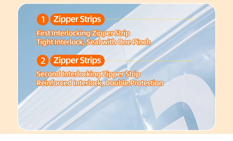 Reusable Double-Seal Food Storage Bags