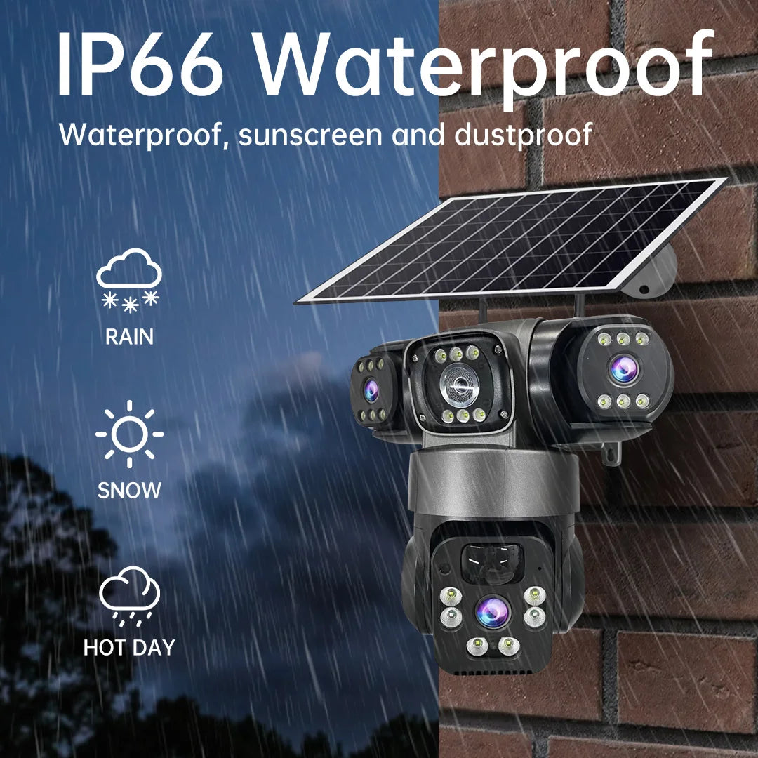 15MP Triple-Lens Solar Security Camera