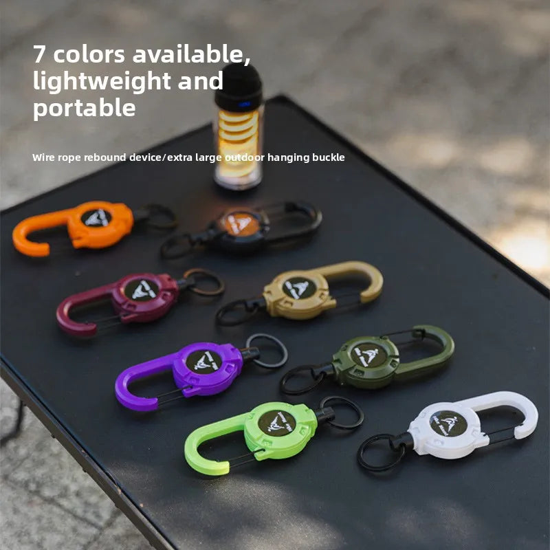 Retractable Steel Keychain