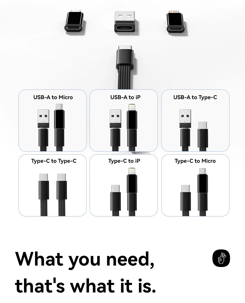 60W Universal Charging Cable Travel Kit & Storage Box