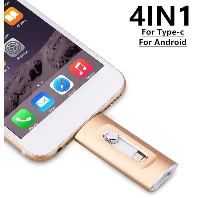 128GB 4-in-1 OTG USB Flash Drive