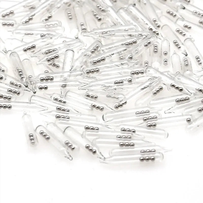 Fishing Glass Rattle Tubes Set β 100PCS