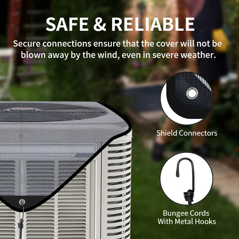 Outdoor AC Cover with Drawstring