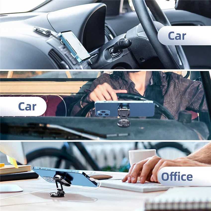 Soporte magnético para teléfono de coche con rotación de 1080°