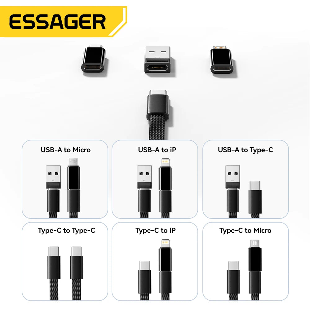 60W Universal Charging Cable Travel Kit & Storage Box