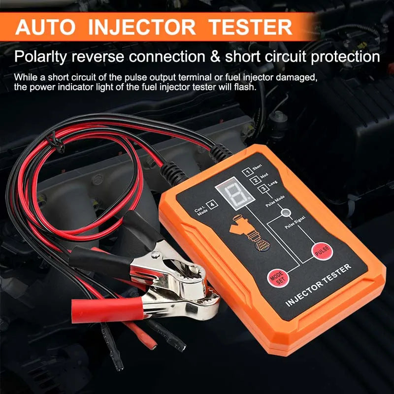 Upgraded Dual-Channel Fuel Injector Tester & Cleaner Tool (8 Pulse Modes)