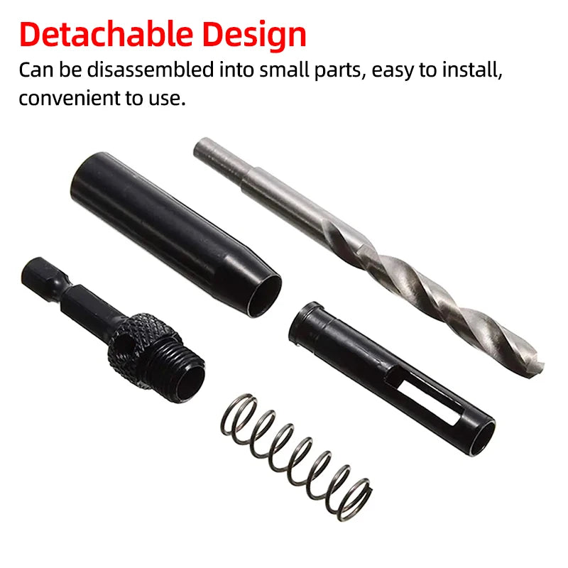 Self-Centering Hinge Drill Bit SET