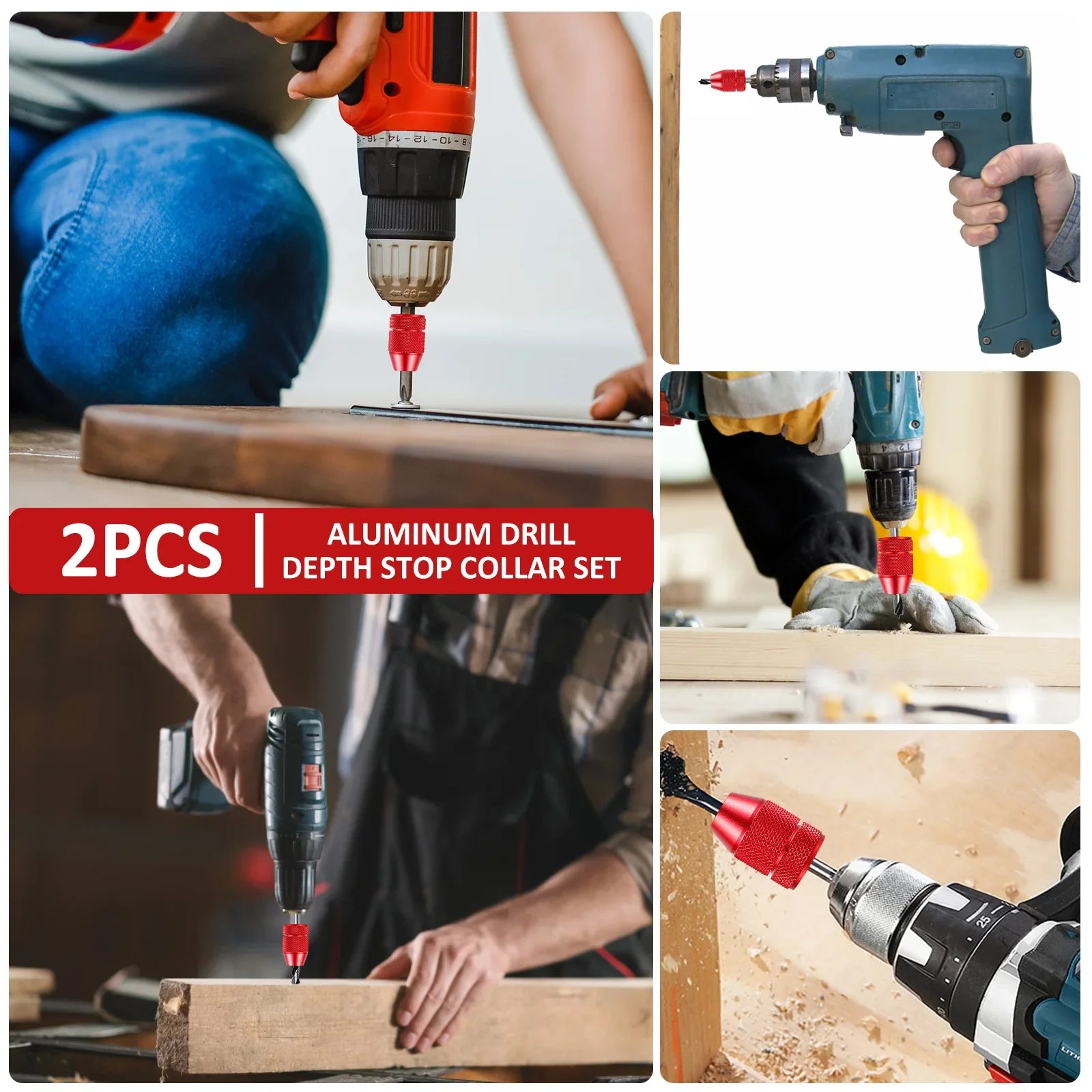 2PC Drill Depth Stop Tool (New)