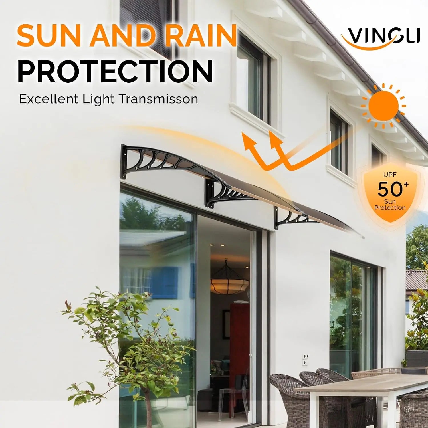 Modern Polycarbonate Window Awning & Door Canopy