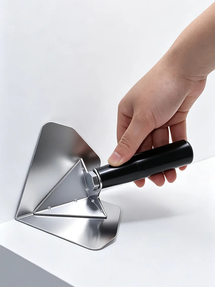 90° Stainless Steel Corner Trowel – Drywall & Plaster Finishing Tool