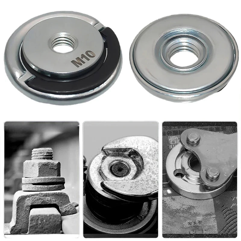Quick-Lock Angle Grinder Nut for M10/M14 Grinders