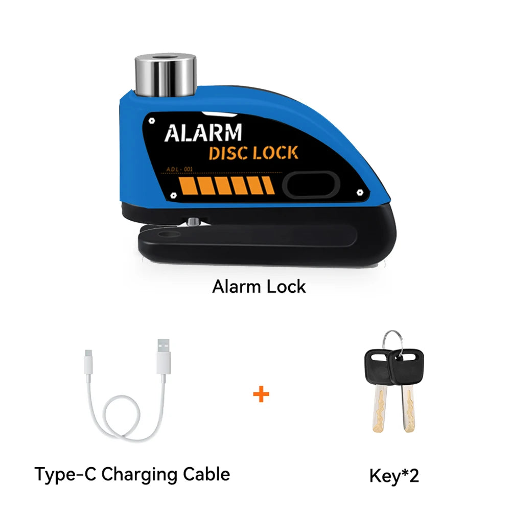 120dB Motorcycle Disc Brake Alarm Lock