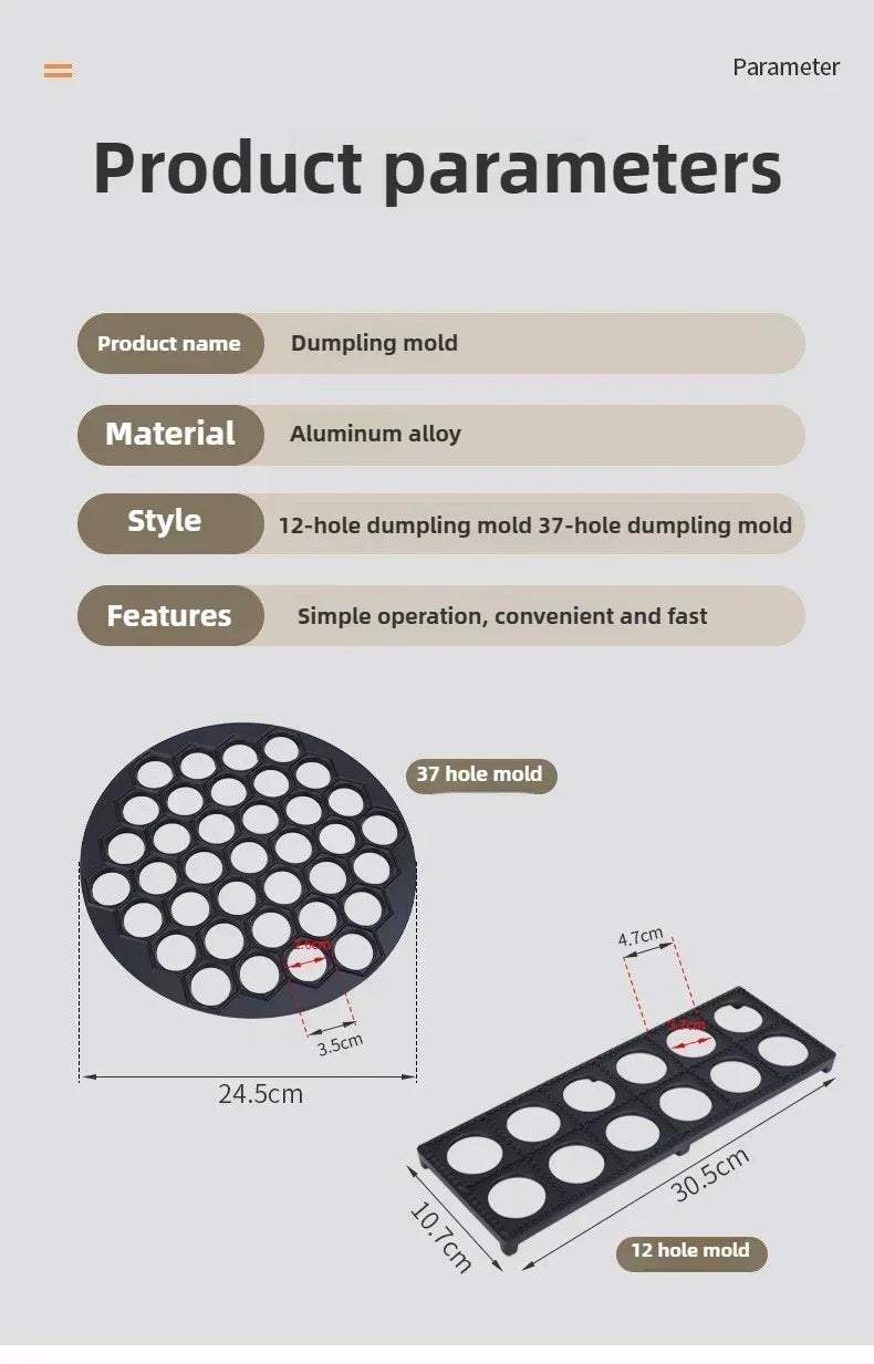 37-Piece Dumpling & Ravioli Maker Mold