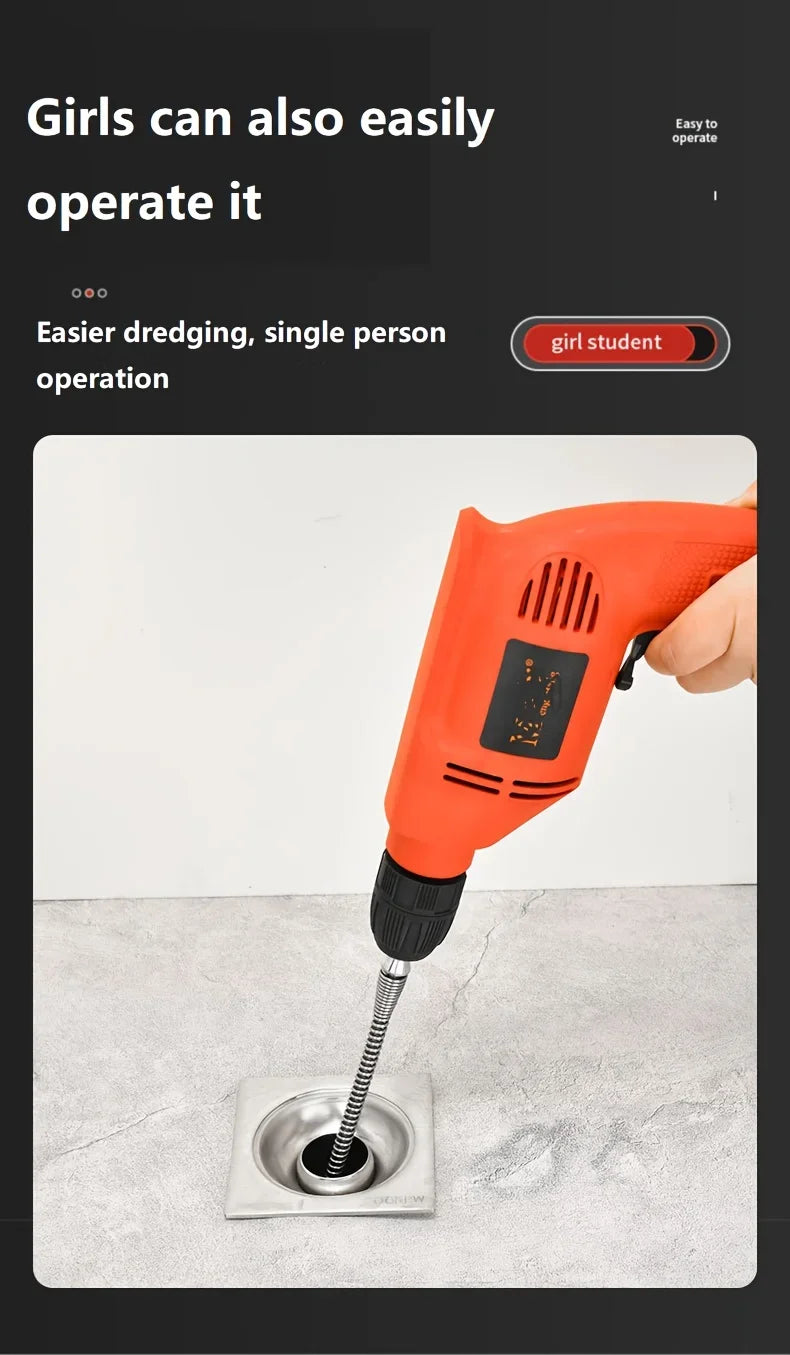 Electric Drain Cleaner Spring Auger
