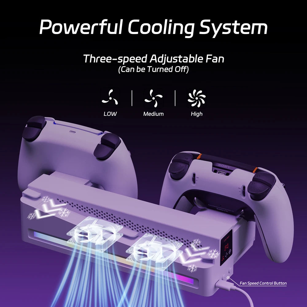 Horizontal Cooling Stand & Fast Charger