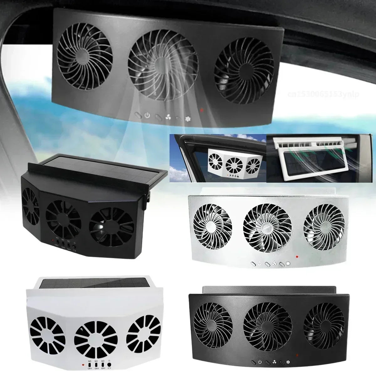 Triple Window Car Fan