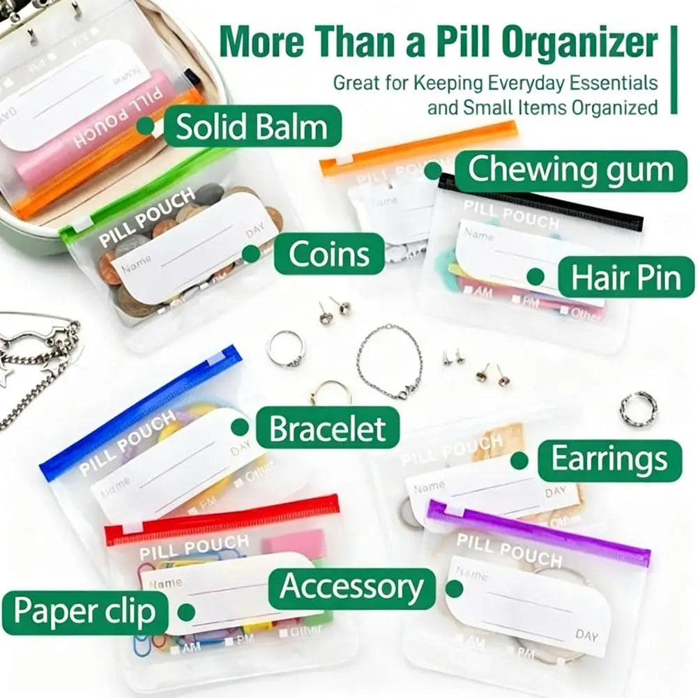 Waterproof Pill Organizer Pouch Set