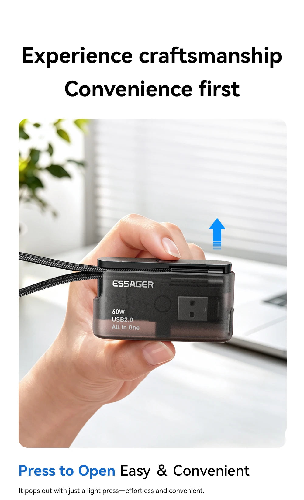 60W Universal Charging Cable Travel Kit & Storage Box