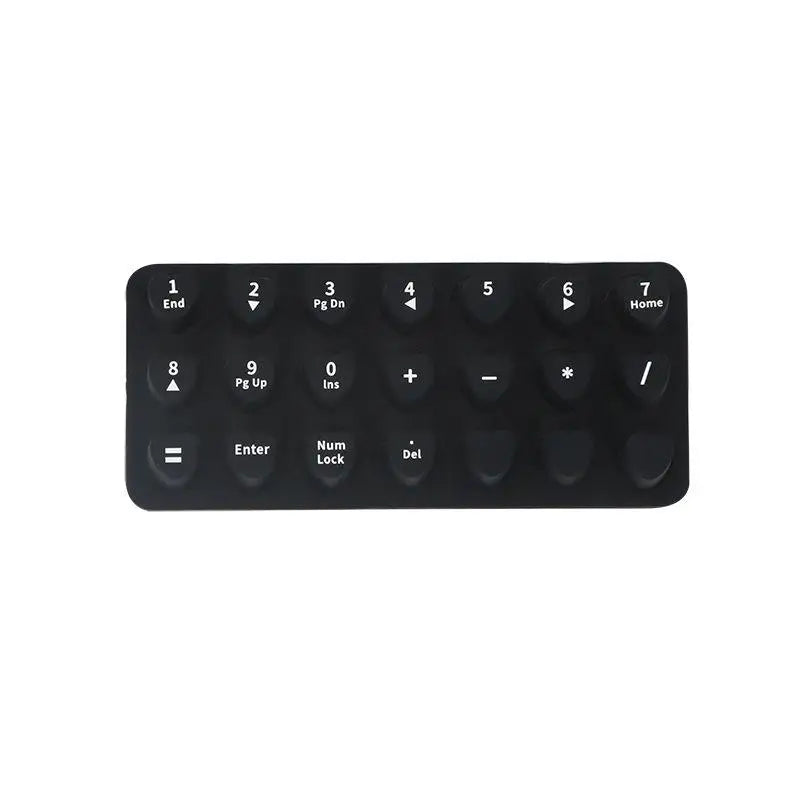 70PCS Raised Silicone Keyboard Stickers for Long Nails