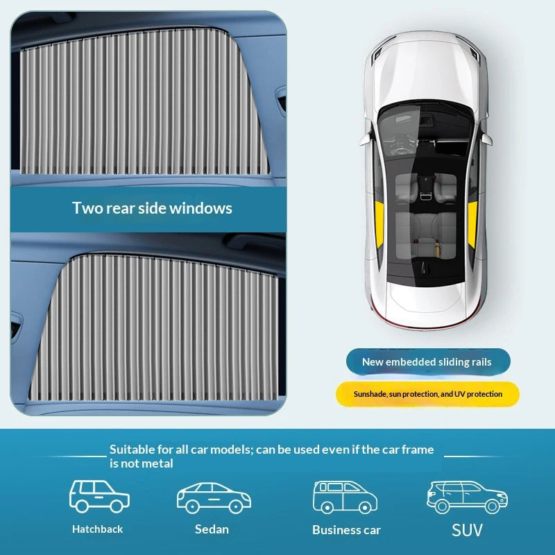 Foldable Car Side Window Sun Shades (2/4 PCS)