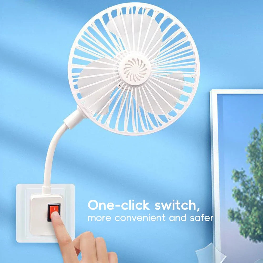 Flexible Gooseneck Desk Fan