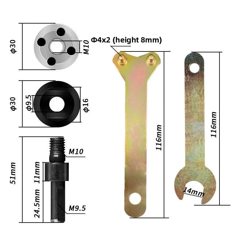 Drill to Angle Grinder Adapter Kit