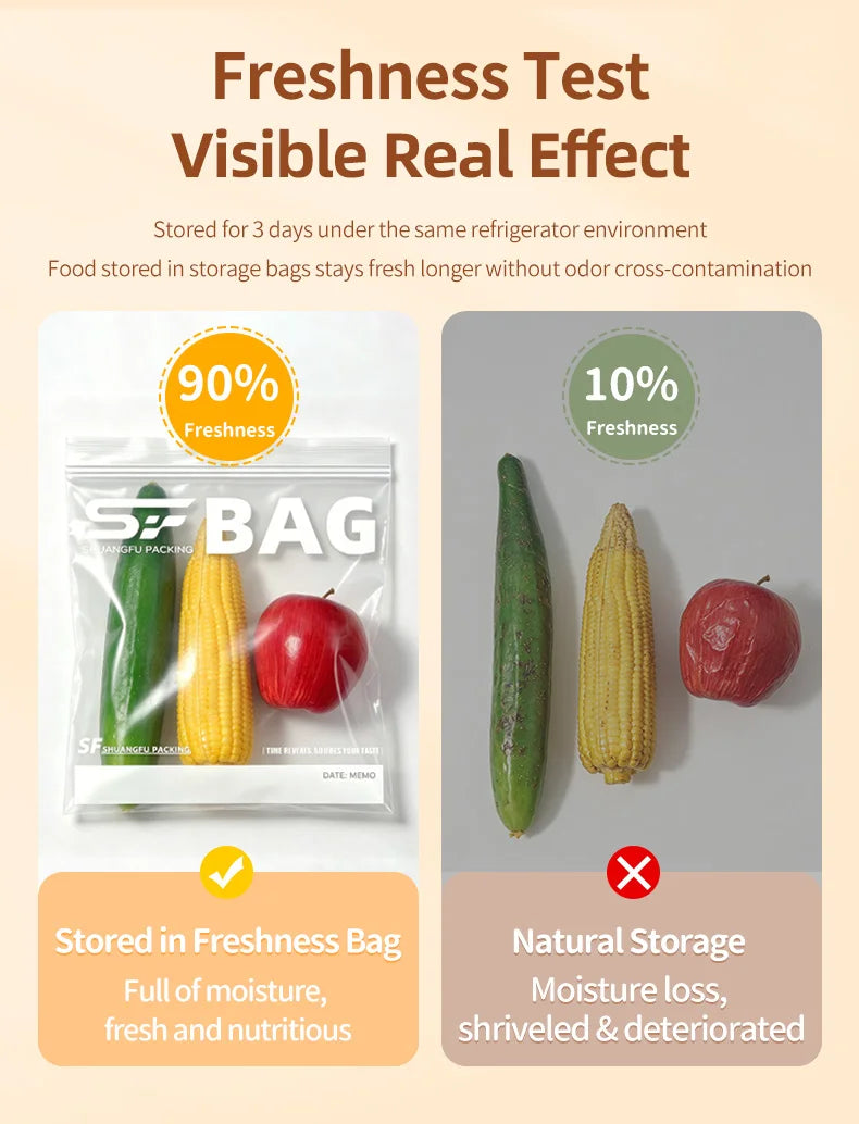 Reusable Double-Seal Food Storage Bags
