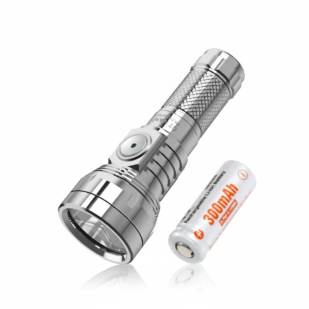 USB-C Rechargeable Long-Range Micro Flashlight (700 Lumens)