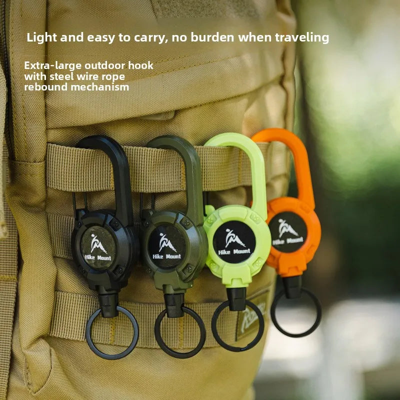 Retractable Steel Keychain