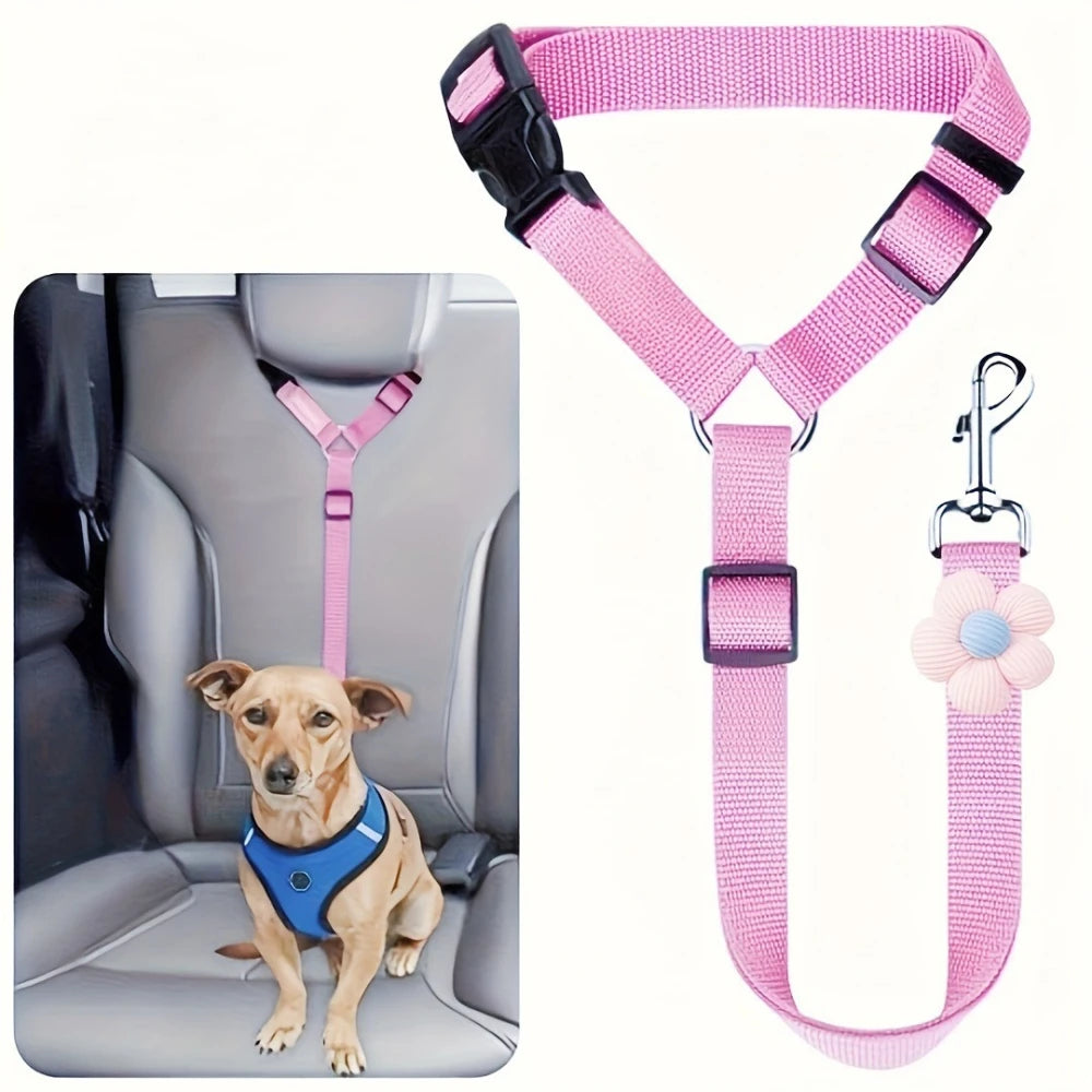 Adjustable Pet Car Seat Belt (T)