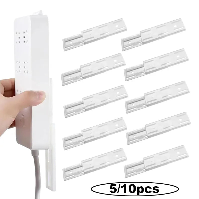 5/10Pcs Self-Adhesive Power Strip Wall Holders
