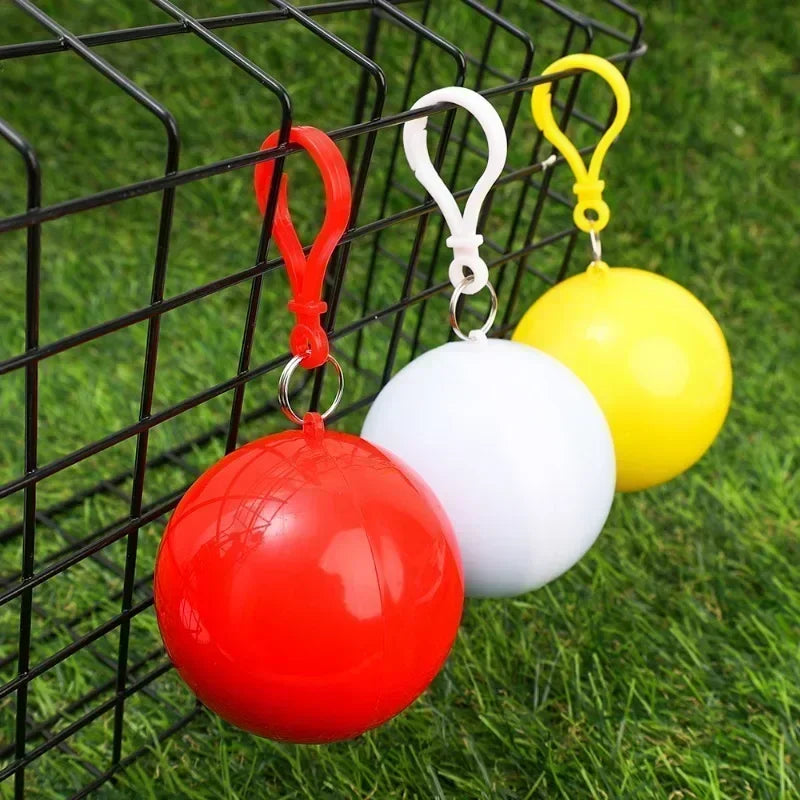 Disposable Emergency Rain Poncho Ball Set