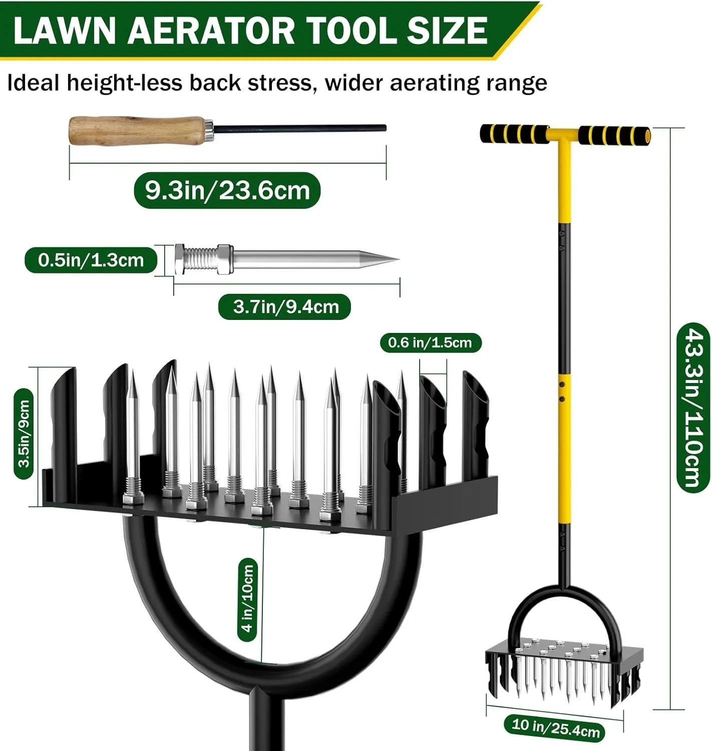 Manual Lawn Aerator Tool