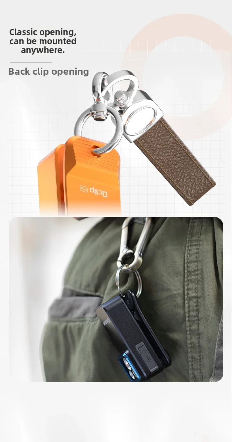 Mini Magnetic Clip-On LED Flashlight