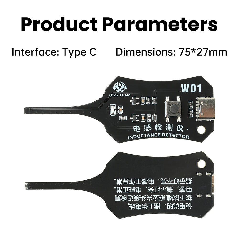 W01 Type-C Coil & Inductance Tester
